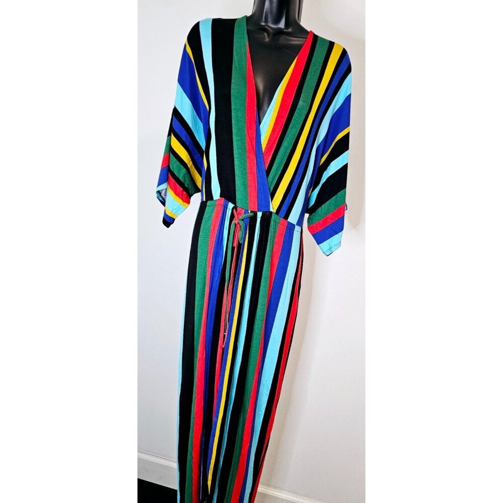 NYC Multistriped 2 piece duster and short dress - 2X